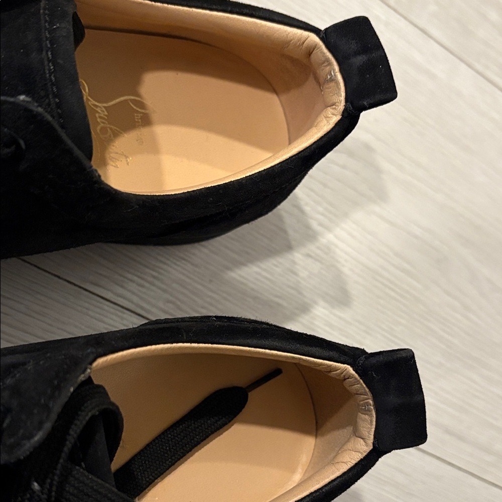 Christian Louboutin Black Spiked Sneakers - Picture 15 of 16